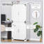 Garde-manger industriel blanc avec placard et tablettes