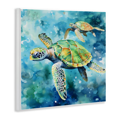 Plaque murale deux tortues, design par LSR Creative Studio