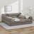 King Size Upholstered Platform Bed Frame With USB Ports & 2 Storage Drawers, Modern Lambswool Fabric Daybed Frame With Armrests-1087516801