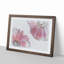 Two Spring Flowers in Pink in Abstract - Picture Frame Graphic Art Print-55777443-55777439