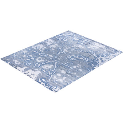 Overdyed One-of-a-Kind 8'2" x 9'10" Hand Knotted Area Rug