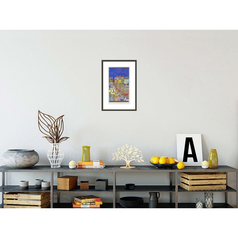 Marjamshouse par Paul Klee, impression giclée encadrée, 21.75" H x 14.93" W
