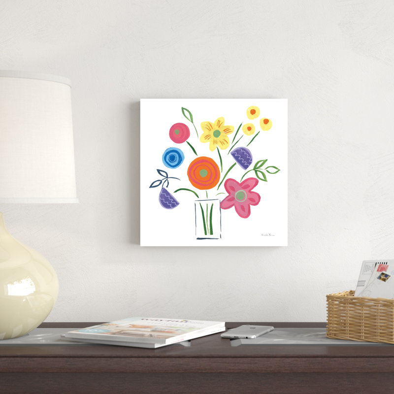 Mélange floral II, H 12 po x l 12 po x P 1,25 po