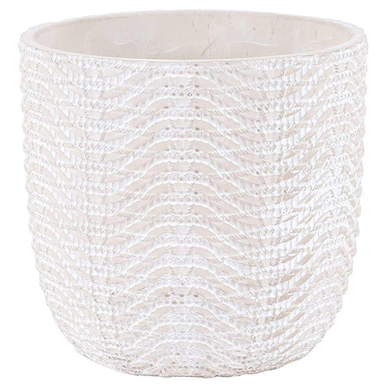 Ceramic Pot Planter, 4.9" H x 5.3" W x 5.3" D, 2