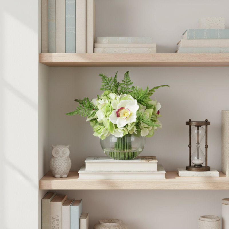 Hydrangea and Orchid Arrangement