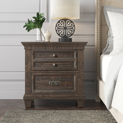 Kristel 29'' W Solid Wood Nightstand