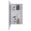Armoire à pharmacie étroite de 25,7 po x l 15,7 po pour salle de bain et cuisine blanche - peu encombrante, 3 tablettes à l'intérieur, porte à miroir élégante, installation simple, pour épargner, intérieur, incroyablement facile-2135028286