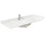 Ensemble de meuble-lavabo simple 54 po avec plateau en quartz Miranda