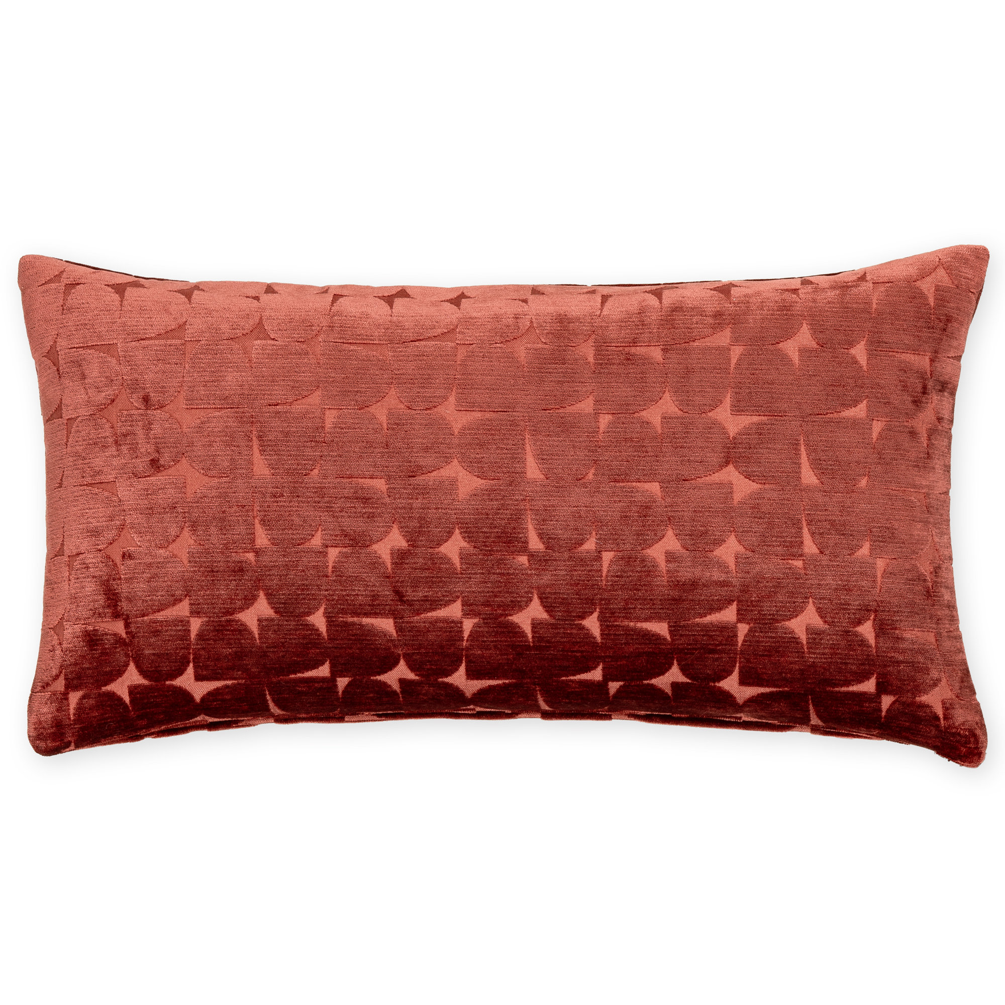 Gumdrop Throw Pillow, Rectangle 36"H x 14"W, Red, Polyester