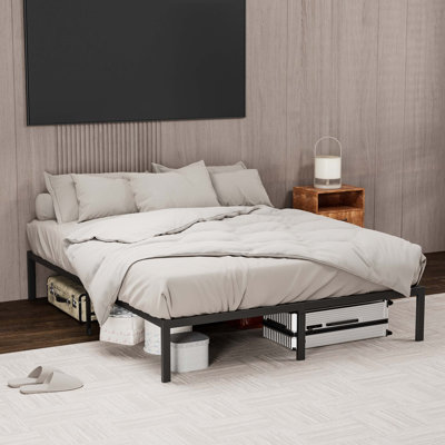 Metal Platform Bed frame ,Sturdy Metal Frame, No Box Spring Needed(Full)
