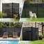 38" w x 42" h Outdoor Privacy Screens Aluminum Post, Air Conditioner Fence Panels, Pool Equipment Enclosure, Trash Can Screens Fence Kit for Privacy Fence Panels for Garden, Patio, a/c Units-128956721