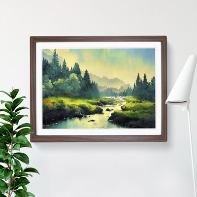 Summer Forest Stream Vol.5 - Single Picture Frame Painting