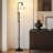 Austin 69 in. Modern Height-Adjustable LED Industrial Black Floor Lamp, Bulb Included