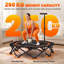 42" Foldable Mini Trampoline, One-Step Fold & Open, 550LBS Capacity, 3-Level Adjustable Handle, Bungee Rebounder Fitness Trampoline, Orange