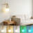 Rechargeable Wireless Wall Sconces Set Of 2 With Remote Control - Dimmable Battery Operated Wall Lights With 15 Color Modes, Timer, And Memory Function For Bedroom, Living Room, Hallway