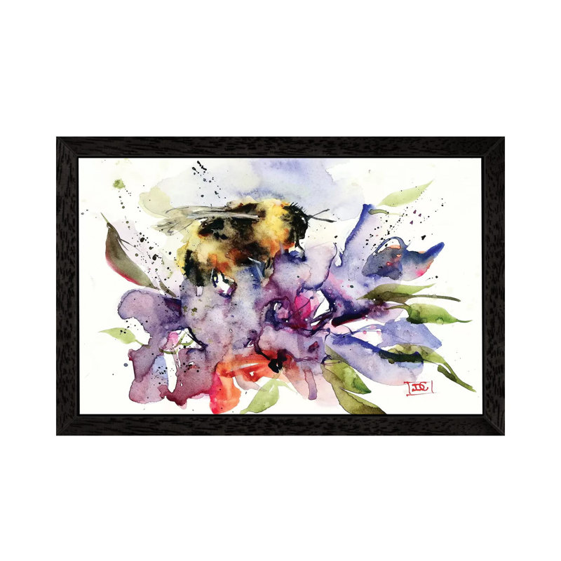 Nectar 1 Piece Painting on Canvas, 66.04 cm H x 45.72 cm W, Black Framed