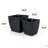 2-Pack Self-Watering Planter - Hand Woven Wicker - Thin Square-322108770