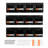 Wall Mounted Storage Bins, 12 Plastic Bins & 3 Metal Rails, Plastic Hanging Stackable Storage Bin For Screws, Nuts, Bolts, Nails, Hardware Tool Organizer For Workshop, Craft Room, Garage, Black