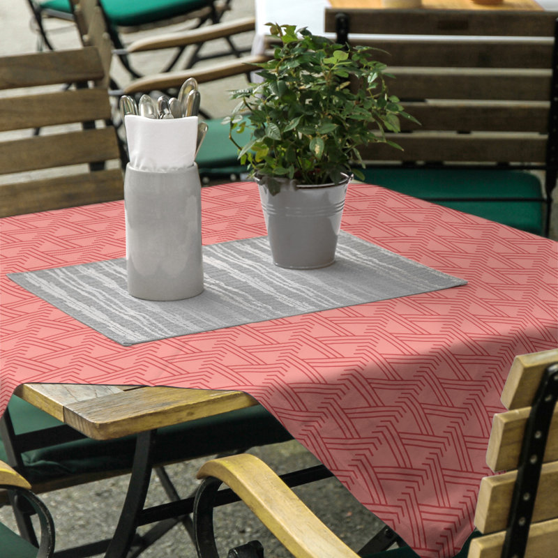 Classic Zig Zag Tablecloth, Red