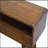 Curved Chestnut Console Table, Solid Wood-1293079585