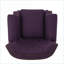 Fauteuils inclinables | Fauteuil inclinable avec accoudoirs roulés Accents de cuivre | Tissu prune