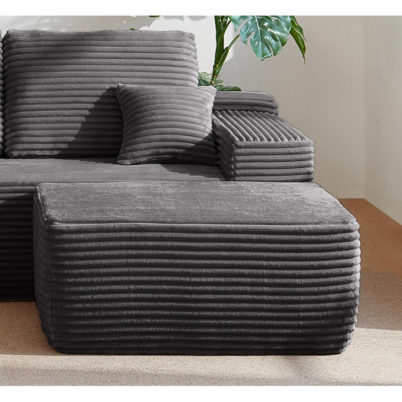 373-001 / Repose-pieds / Gris / moelleux, Gris