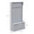 38" 3-In-1 Entryway Hall Tree With Storage Bench, Coat Rack With Four Hooks And Shoe Storage, Gray-1075560302