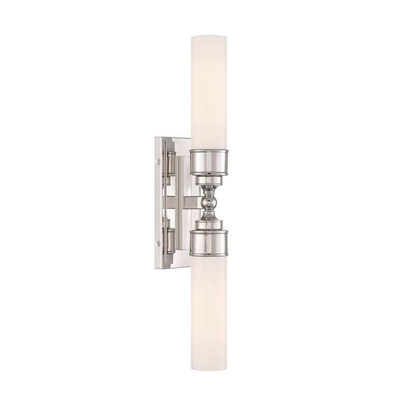 Maesie 2 Light Sconce, Polished Nickel