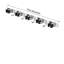 Heavy Duty Stainless Steel Broom And Mop Holder Wall Mount Organizer With 5 Racks And 4 Hooks