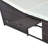 197cm Long Reclining Double Chaise with Cushions and Table