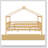Wooden House Bed With Trundle-347267188