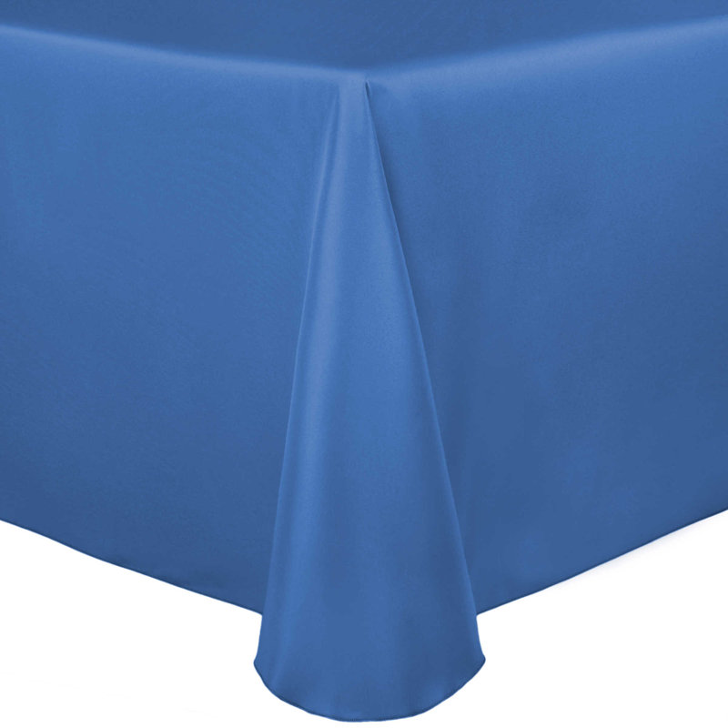 Ultimate Textile Oval Tablecloth, 3, 104" x 70", Cobalt