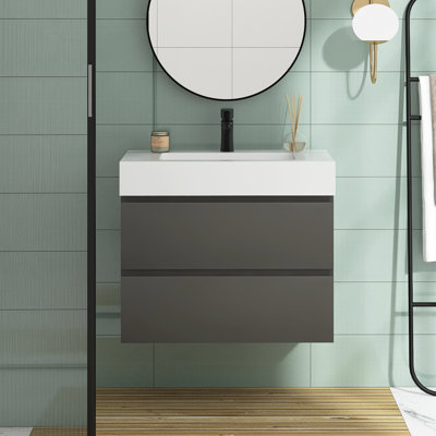 Meuble-lavabo mural simple