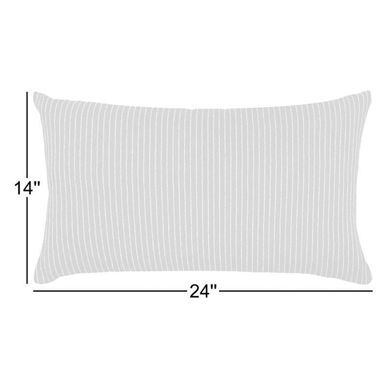 Calhoun 100% Cotton Lumbar Rectangular Pillow Cover, Black