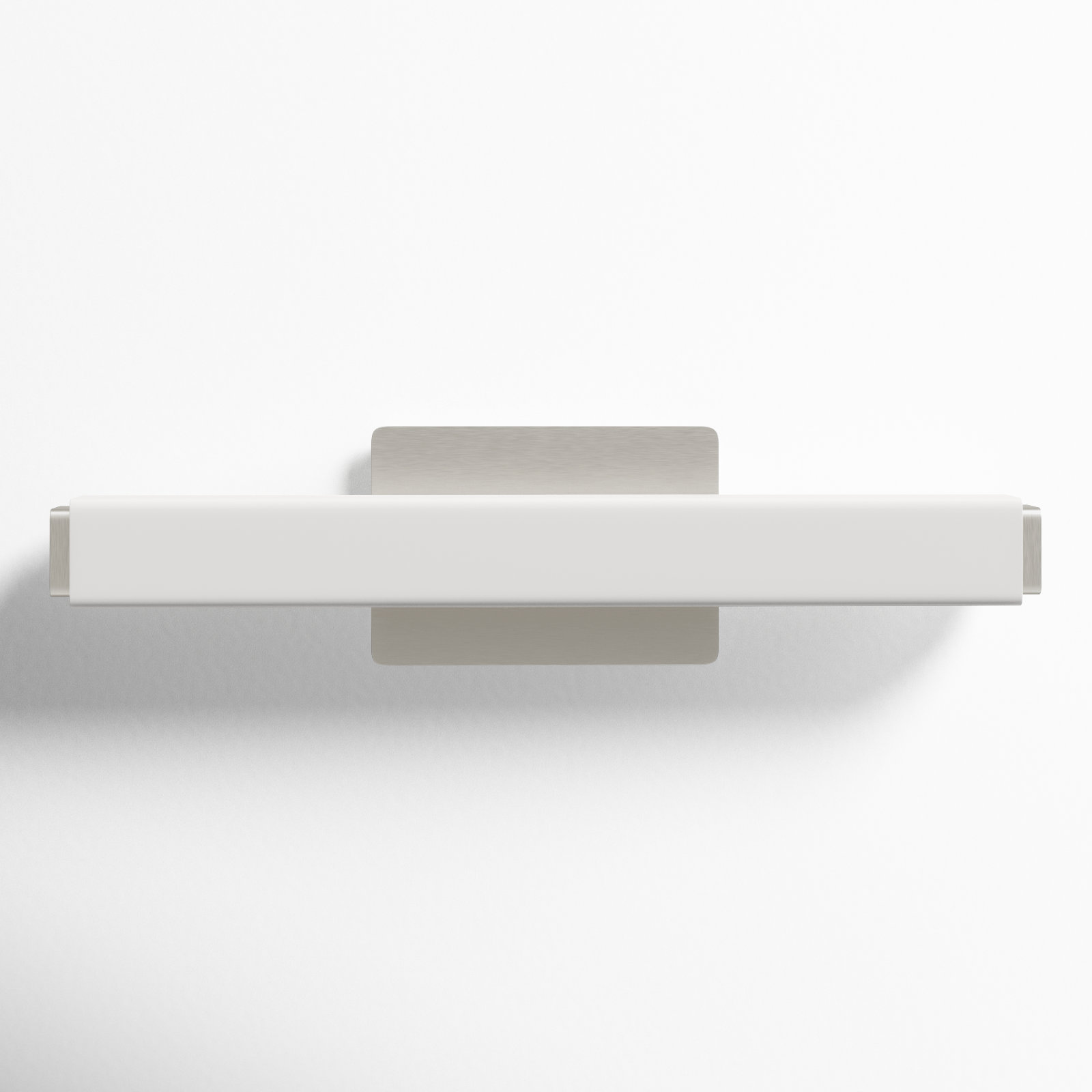 Erby Single Light Glass Dimmable LED Flush Mounted Sconce, 2700K, Brushed Nickel