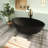 67'' Freestanding Tub Solid Surface Freestanding Deep Soaking Bathtub in Black-107820406