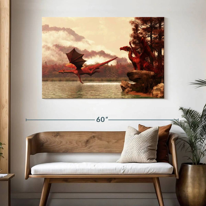 Kelan Autumn Dragons, 32" H x 48" W