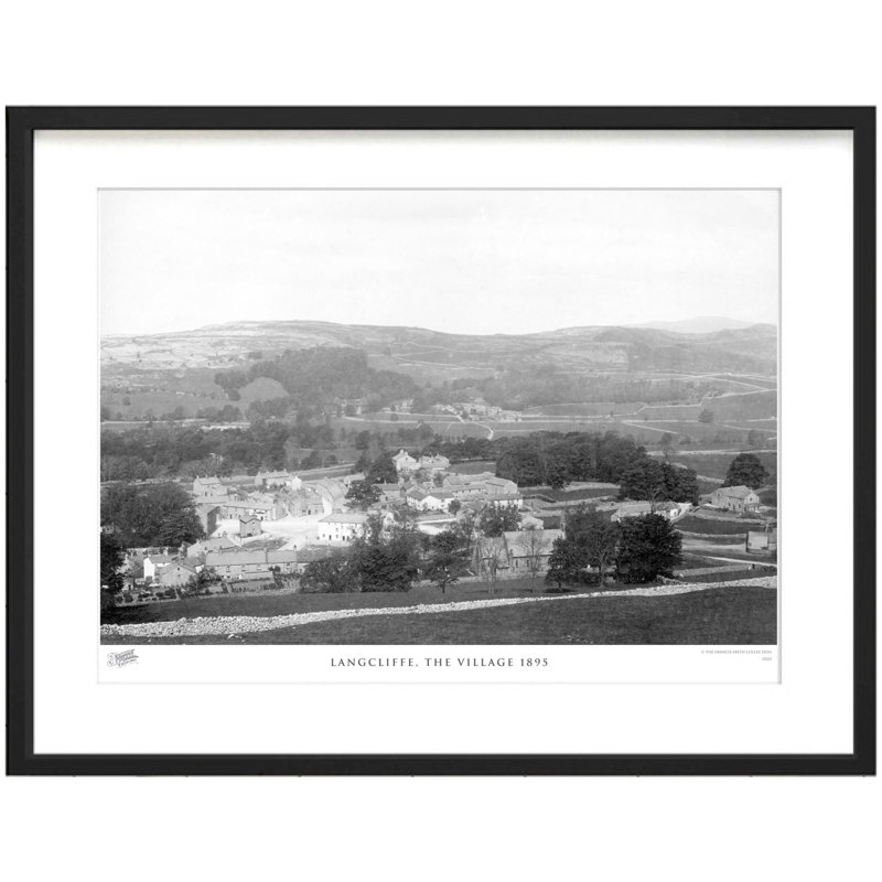 Langcliffe, The Village 1895 - Single Picture Frame Print, 28cm H x 36cm W x 2.3cm D
