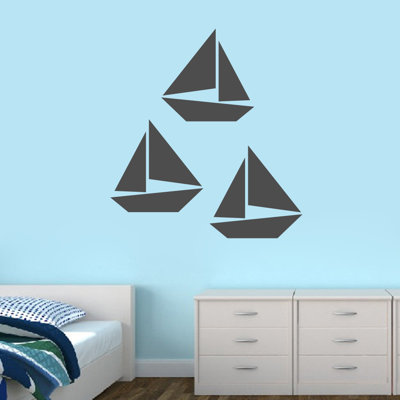 Nautical & Beach Non-Wall Damaging Wall Decal