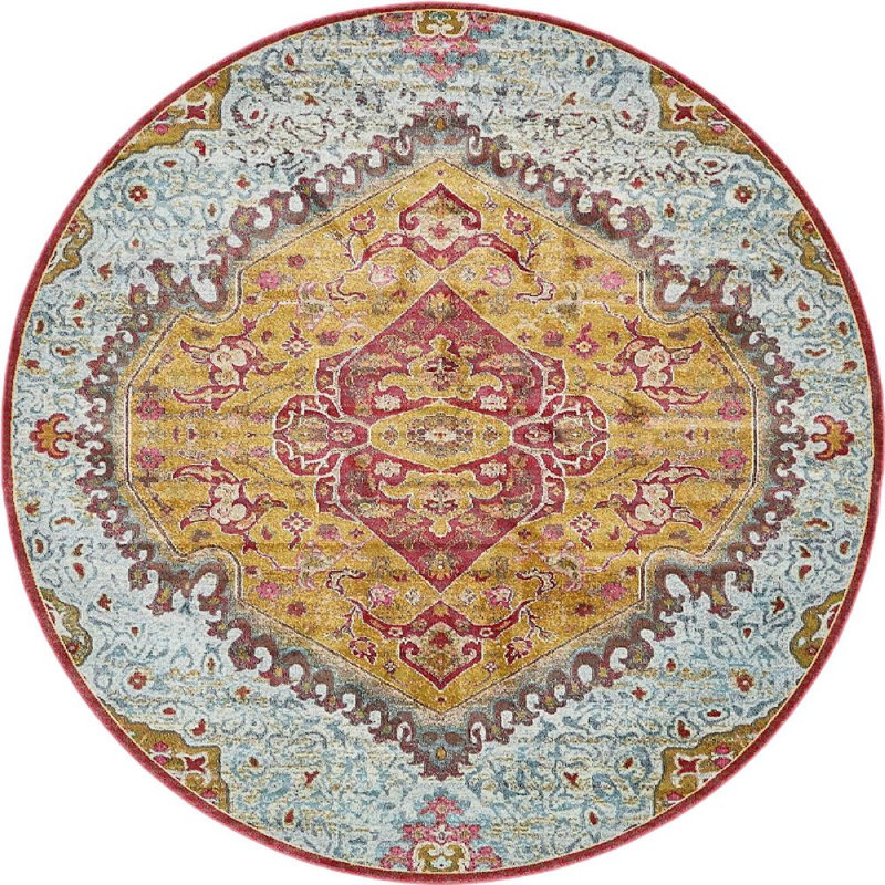 Oriental Indoor Rug, Round 8'4"