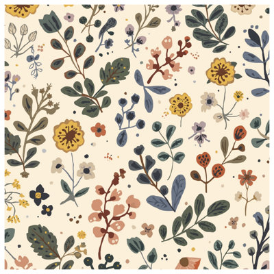 Rideaux de douche Botanical Floral Illustration