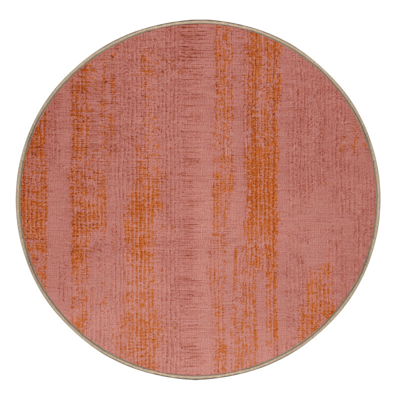 Tapis abstrait lavable à la machine, Rond 7 pi