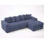 Canapé modulaire convertible 10-en-1, canapé d'angle, canapé-lit convertible au sol (convertible en lit), tissu recouvert de velours côtelé, poche latérale, bricolage, canapé modulaire en forme de L, 6 coussins-1257868202
