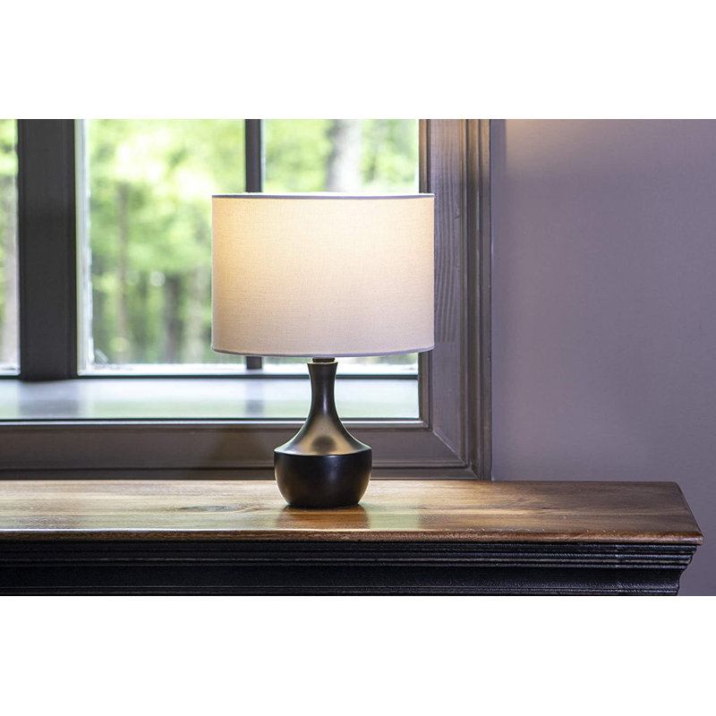 Lampe de table 15 "noir satiné