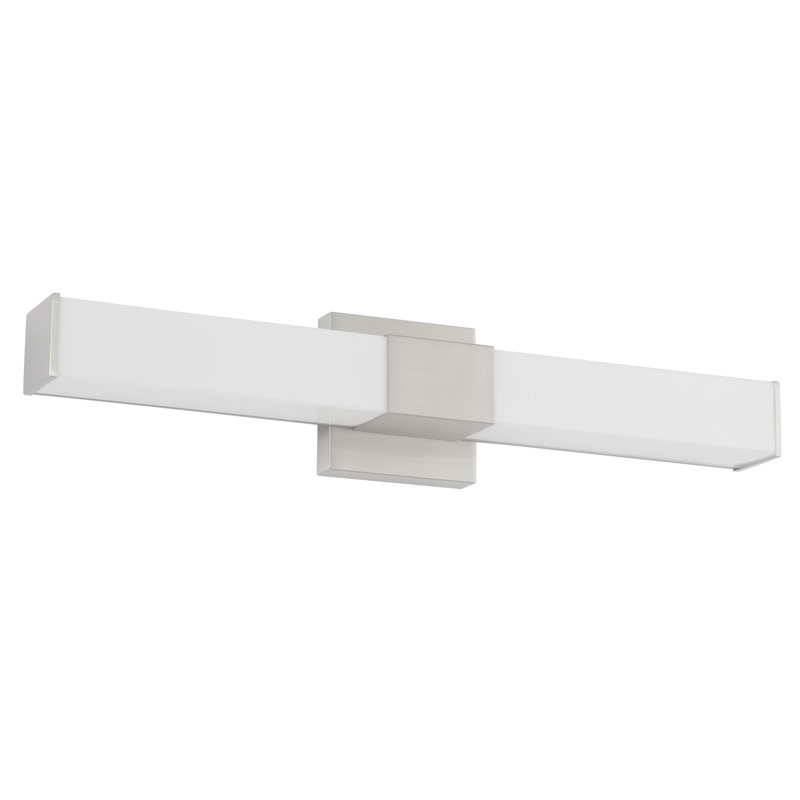 Vivi 24-in Black dimmable LED Wall Sconce, Nickel