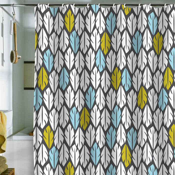 Heather Dutton Floral Shower Curtain with Hooks Included