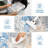 Washable Rug Non Slip Modern Abstract Hallway Runner Rug Rubber Backing Low Pile Contemporary Carpet Kitchen Laundry Entryway Grey-1577401603