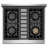 Empava 30" 4.2 Cubic Feet Slide-In Range