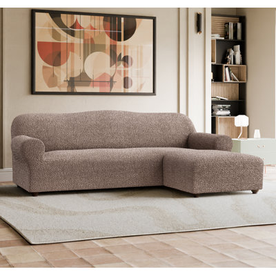 Housse extensible pour canapé modulaire - Style italien et qualité supérieure - Collection CottonRich (méridienne droite)