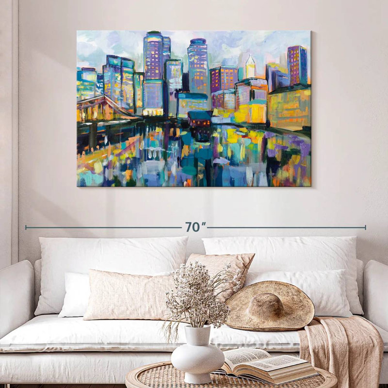 Sireci Boston Harbor, 32" H x 48" W